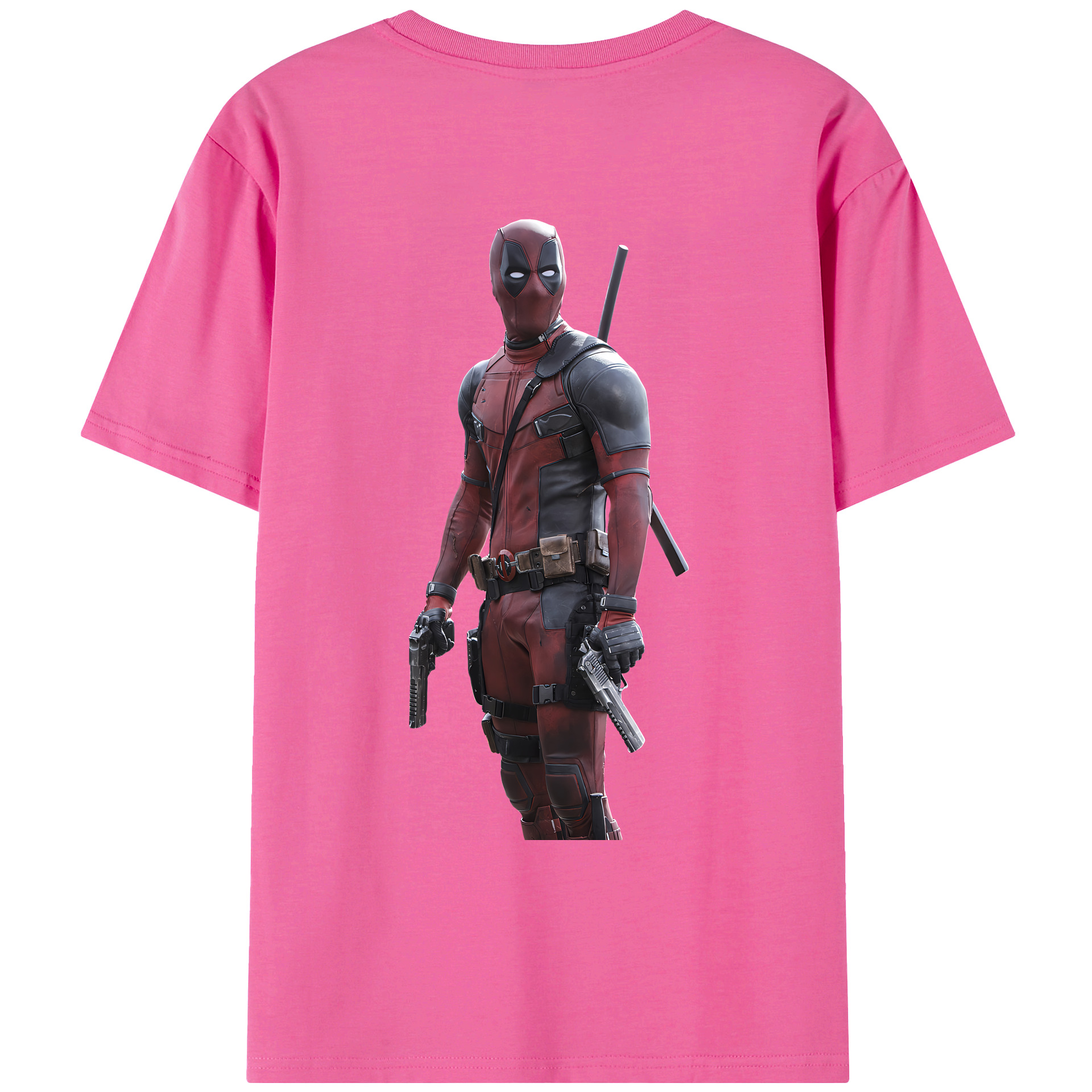 （画像用） Deadpool デッドプール レディース半袖Tシャツ(バックプリント)